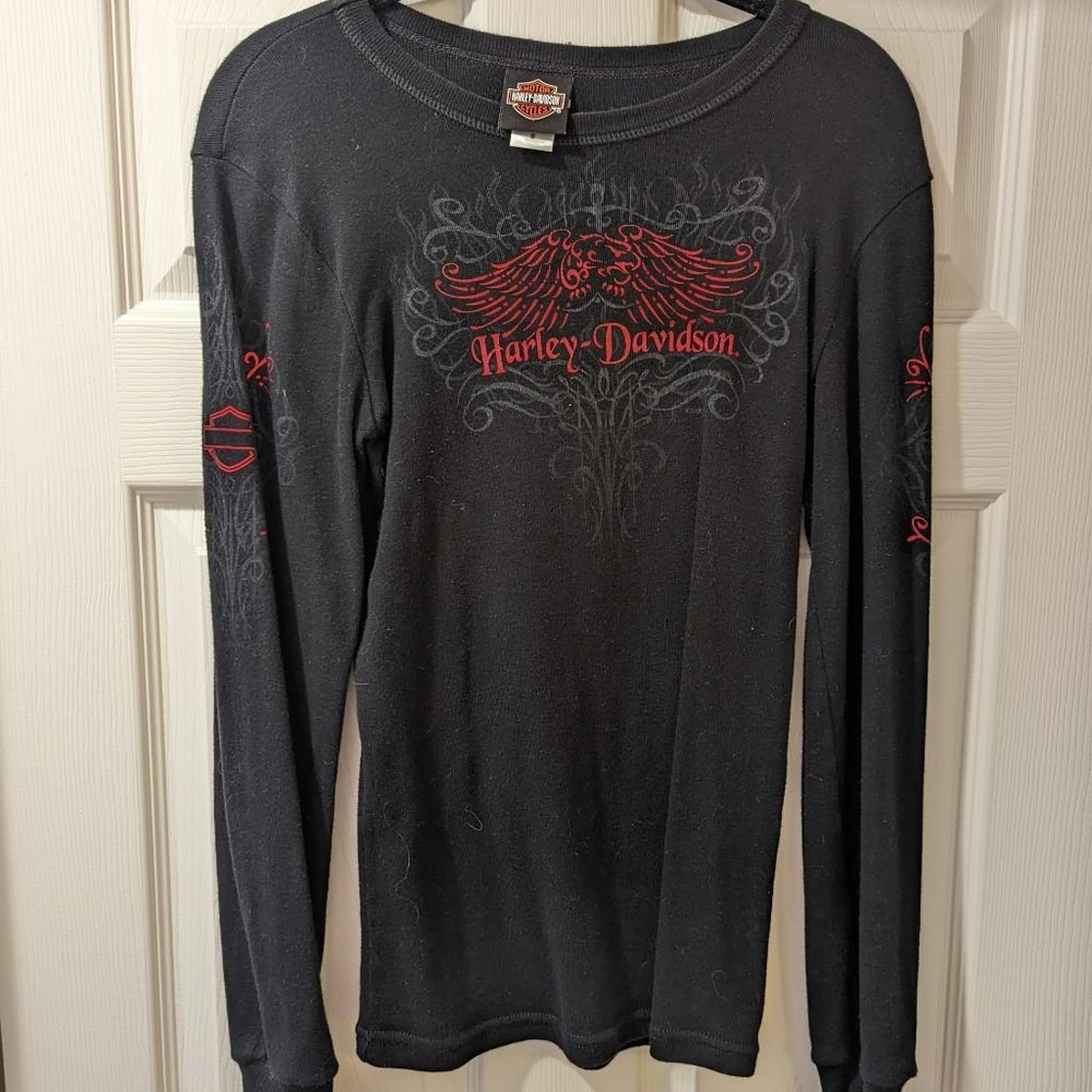 Women's Black Harley Davidson Long Sleeve